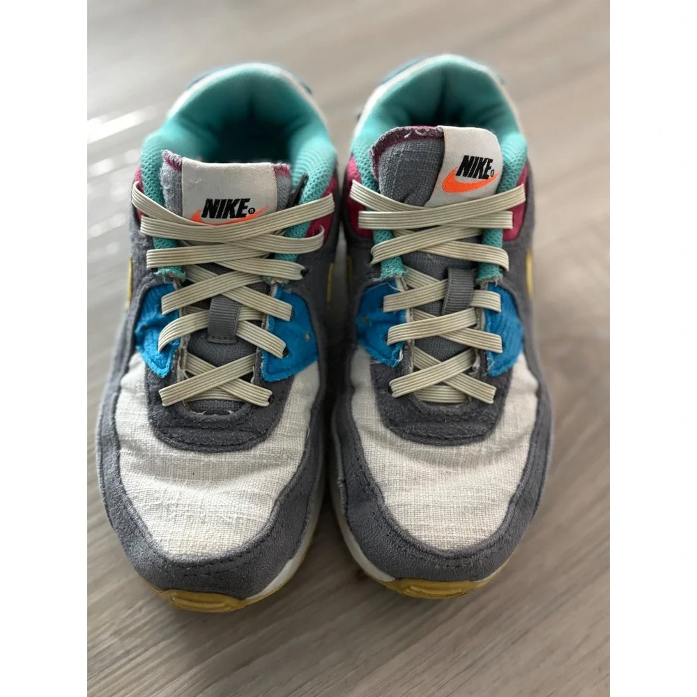 Nike Air Max 90‎ Air Sprung Kids Sneakers Multi-Color DQ7761-001 Size 1Y